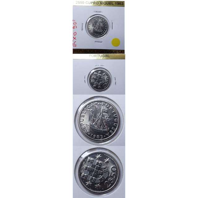 2$50 CUPRO-NIQUEL 1983 EIXO DESLOCADO A 90º