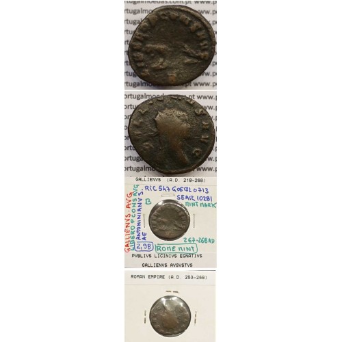 GALLIENUS - ANTONINIANO - GALLIENVS AVG / LIBERO P CONS AVG (267-268 d.C) (253 d.C A 268 d.C