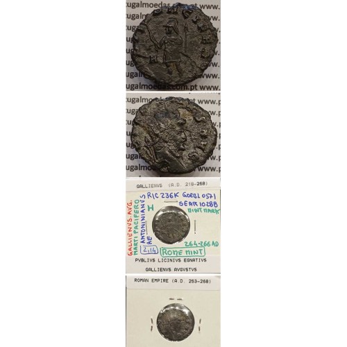 GALLIENUS - ANTONINIANO - GALLIENVS AVG / MARTI PACIFERO (264-266 d.C) (253 d.C A 268 d.C