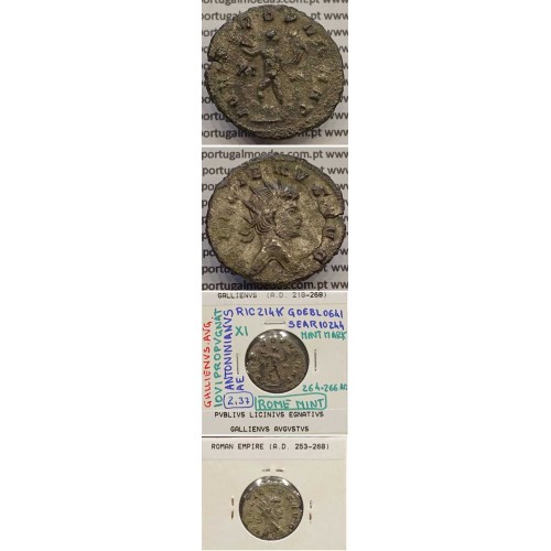 GALLIENUS - ANTONINIANO - GALLIENVS AVG / IOVI PROPVGNAT (264-266 d.C) (253 d.C A 268 d.C