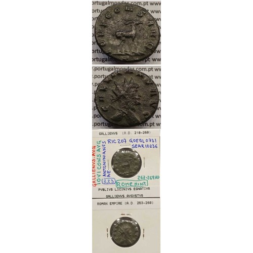 GALLIENUS - ANTONINIANO - GALLIENVS AVG / IOVI CONS AVG (267-268 d.C) (253 d.C A 268 d.C