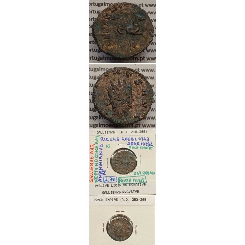 GALLIENUS - ANTONINIANO - GALLIENVS AVG / NEPTVNO CONS AVG (267-268 d.C) (253 d.C A 268 d.C )