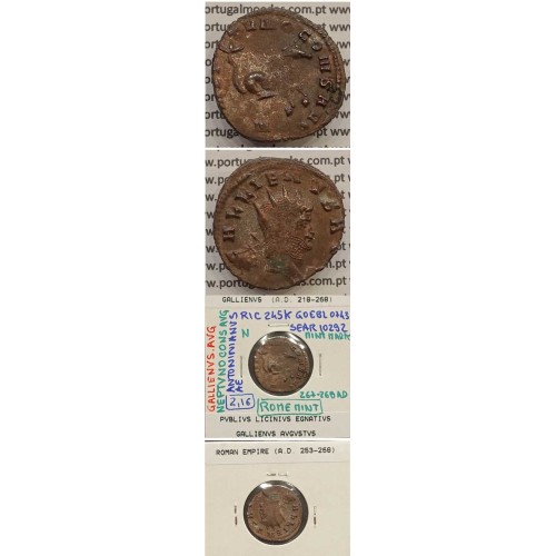 GALLIENUS - ANTONINIANO - GALLIENVS AVG / NEPTVNO CONS AVG (267-268 d.C) (253 d.C A 268 d.C )