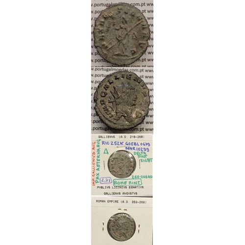 GALLIENUS - ANTONINIANO - IMP GALLIENVS AVG / PAX AETERNA AVG (260-268 d.C) (253 d.C A 268 d.C )