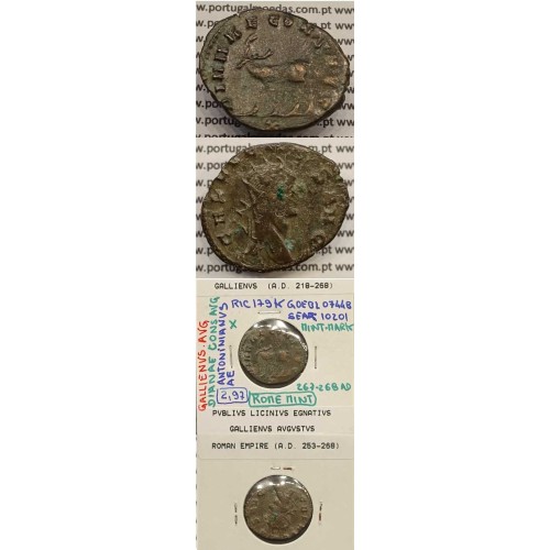 GALLIENUS - ANTONINIANO - GALLIENVS AVG / DIANAE CONS AVG (267-268 d.C) (253 d.C A 268 d.C )