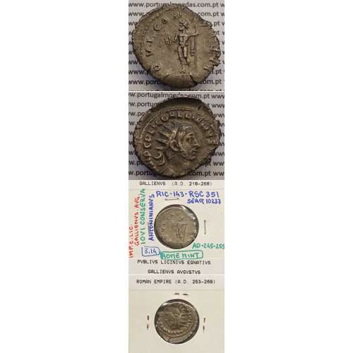 GALLIENUS - ANTONINIANO AR - IMP C LIC GALLIENVS AVG / IOVI CONSERVA (245-255 d.C) (253 d.C A 268 d.C
