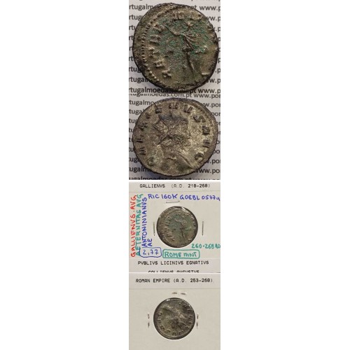 GALLIENUS - ANTONINIANO - GALLIENVS AVG / AETERNITAS AVG (266-268 d.C) (253 d.C A 268 d.C )