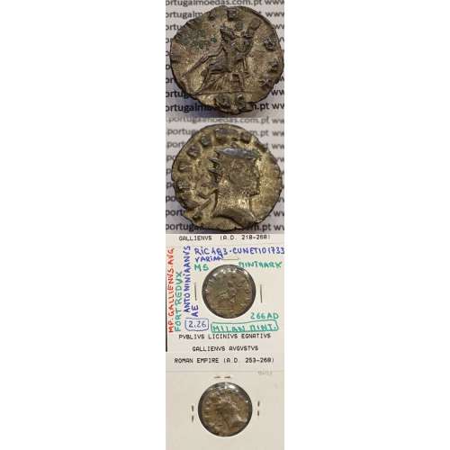 GALLIENUS - ANTONINIANO - IMP GALLIENVS AVG / FORT REDVX (266 d.C) (253 d.C A 268 d.C )