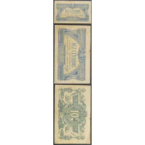 CÉDULA OFICIAL CASA DA MOEDA - 10 CENTAVOS 1917 ( POUCO CIRCULADA )