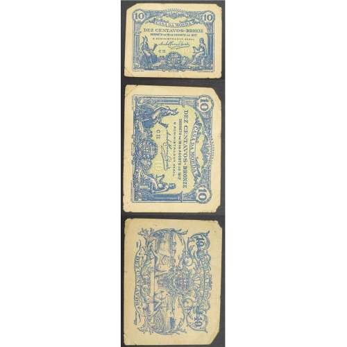 CÉDULA OFICIAL CASA DA MOEDA - 10 CENTAVOS 1917 ( CIRCULADA )