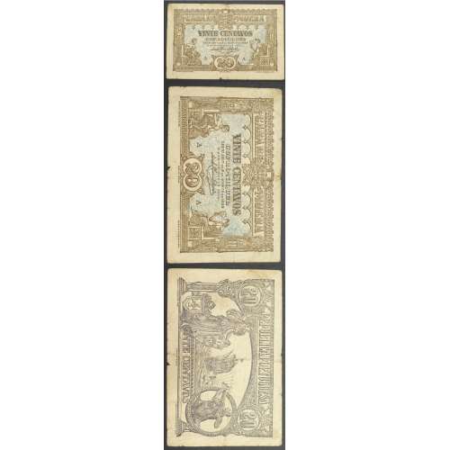 CÉDULA OFICIAL CASA DA MOEDA - 20 CENTAVOS 1922 ( CIRCULADA )