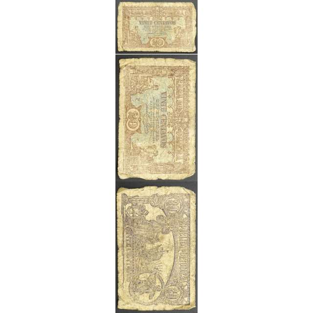 CÉDULA OFICIAL CASA DA MOEDA - 20 CENTAVOS 1922 ( MUITO CIRCULADA )