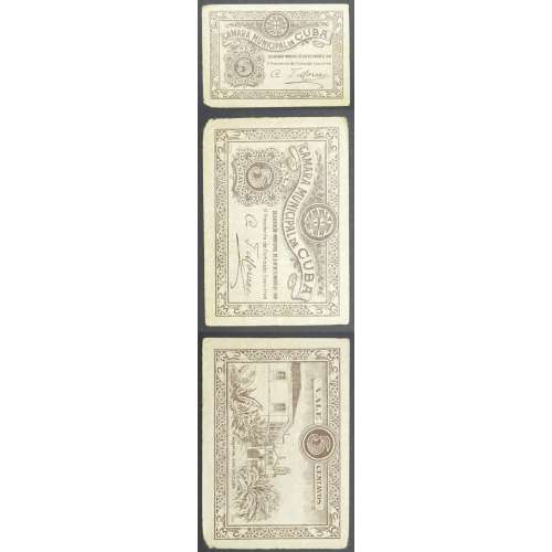 CÉDULA CÂMARA MUNICIPAL DE CUBA - VALE 5 CENTAVOS (CIRCULADA )