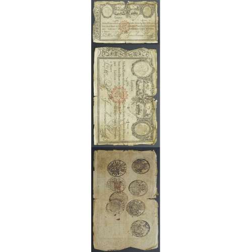 APÓLICE REAL ERÁRIO - 12$800 REIS 1799 - DATA IMPRESSA - COM CARIMBO DE D.MIGUEL I 1828 ( CIRCULADA )