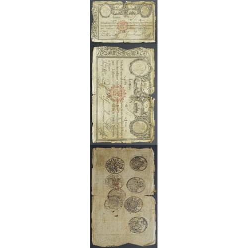 APÓLICE REAL ERÁRIO - 12$800 REIS 1799 - DATA IMPRESSA - COM CARIMBO DE D.MIGUEL I 1828 ( CIRCULADA )