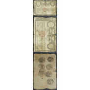 APÓLICE REAL ERÁRIO - 12$800 REIS 1799 - DATA IMPRESSA - COM CARIMBO DE D.MIGUEL I 1828 ( CIRCULADA )