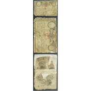 APÓLICE REAL ERÁRIO - 12$800 REIS 1799 - DATA IMPRESSA - COM CARIMBO DE D.PEDRO IV 1826 ( CIRCULADA )