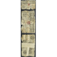 APÓLICE REAL ERÁRIO - 10$000 REIS 1799 - DATA IMPRESSA - COM CARIMBO DE D.PEDRO IV 1826 ( CIRCULADA )