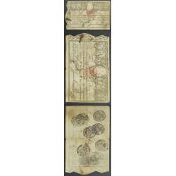 APÓLICE REAL ERÁRIO - 10$000 REIS 1799 - DATA IMPRESSA - COM CARIMBO DE D.PEDRO IV 1826 ( POUCO CIRCULADA )
