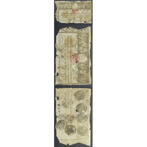 APÓLICE REAL ERÁRIO - 10$000 REIS 1799 - DATA IMPRESSA - COM CARIMBO DE D.PEDRO IV 1826 ( CIRCULADA )