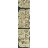 APÓLICE REAL ERÁRIO - 10$000 REIS 1799 - DATA IMPRESSA - COM CARIMBO DE D.PEDRO IV 1826 ( CIRCULADA )