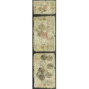 APÓLICE REAL ERÁRIO - 10$000 REIS 1799 - DATA MANUSCRITA - COM CARIMBO DE D.PEDRO IV 1826 ( CIRCULADA )