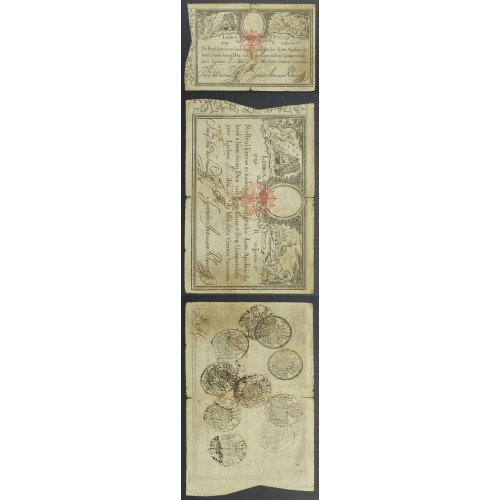 APÓLICE REAL ERÁRIO - 10$000 REIS 1798 - DATA IMPRESSA - COM CARIMBO DE D.PEDRO IV 1826 ( POUCO CIRCULADA )