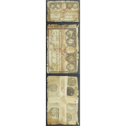 APÓLICE REAL ERÁRIO - 5$000 REIS 1799 - DATA MANUSCRITA - COM CARIMBO DE D.PEDRO IV 1826 ( CIRCULADA )
