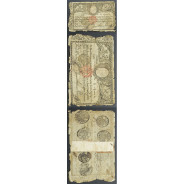 APÓLICE REAL ERÁRIO - 5$000 REIS 1799 - DATA EMENDADA "1798/9" - COM CARIMBO DE D.MIGUEL I 1828 ( CIRCULADA )