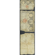 APÓLICE REAL ERÁRIO - 2$400 REIS 1807 - DATA MANUSCRITA - COM CARIMBO DE D.MIGUEL I 1828 ( CIRCULADA )