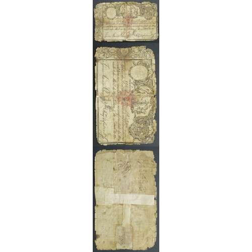 APÓLICE REAL ERÁRIO - 1$200 REIS 1805 - DATA MANUSCRITA - COM CARIMBO DE D.PEDRO IV 1826 ( CIRCULADA +)