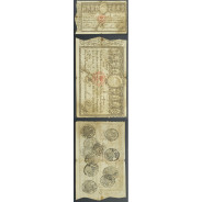 APÓLICE REAL ERÁRIO - 20$000 REIS 1799 - DATA IMPRESSA - COM CARIMBO DE D.MIGUEL I 1828 ( POUCO CIRCULADA )