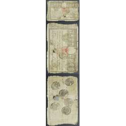 APÓLICE REAL ERÁRIO - 20$000 REIS 1799 - DATA IMPRESSA - COM CARIMBO DE D.PEDRO IV 1826 ( CIRCULADA )