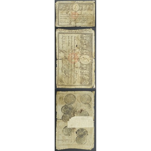 APÓLICE REAL ERÁRIO - 20$000 REIS 1799 - DATA MANUSCRITA - COM CARIMBO DE D.MIGUEL I 1828 ( CIRCULADA )