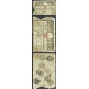 APÓLICE REAL ERÁRIO - 20$000 REIS 1799 - DATA MANUSCRITA - COM CARIMBO DE D.PEDRO IV 1826 ( POUCO CIRCULADA )