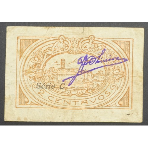 CÉDULA CÂMARA MUNICIPAL DE COIMBRA - VALE 2 CENTAVOS ( POUCO CIRCULADA )
