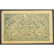 CÉDULA OFICIAL CASA DA MOEDA - 5 CENTAVOS 1918 (POUCO CIRCULADA )