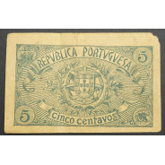 CÉDULA OFICIAL CASA DA MOEDA - 5 CENTAVOS 1918 ( CIRCULADA )