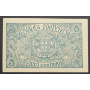 CÉDULA OFICIAL CASA DA MOEDA - 5 CENTAVOS 1918 ( NÃO CIRCULADA )