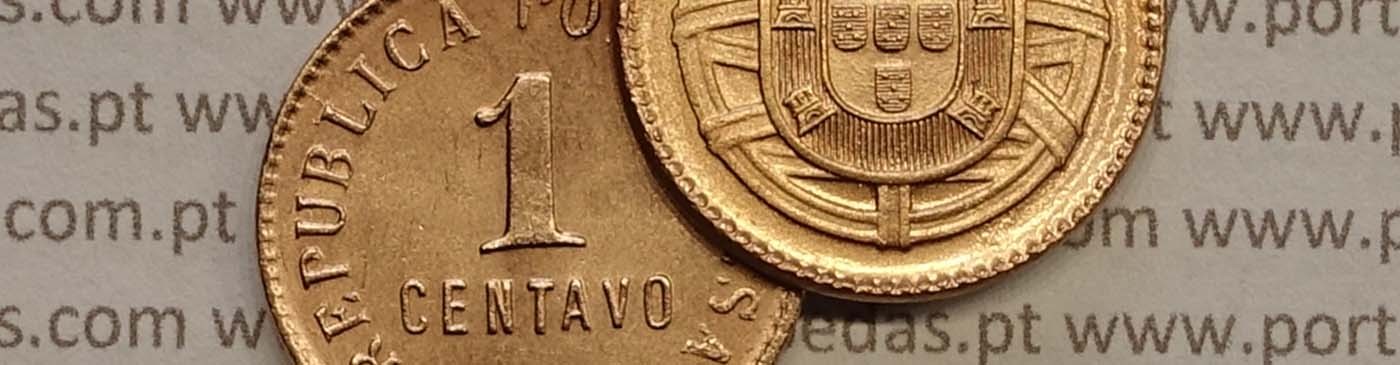 Moedas de 1 Centavo da República Portuguesa