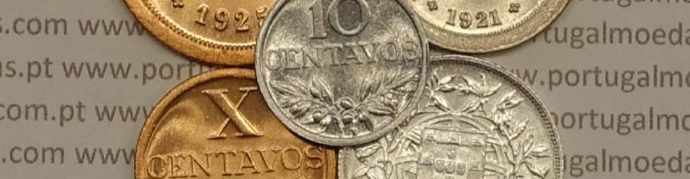 Moedas de 10 Centavos da República Portuguesa
