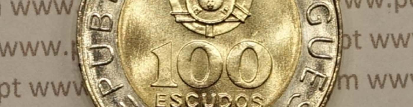 Moedas de 100 Escudos Bimetálicas da República Portuguesa