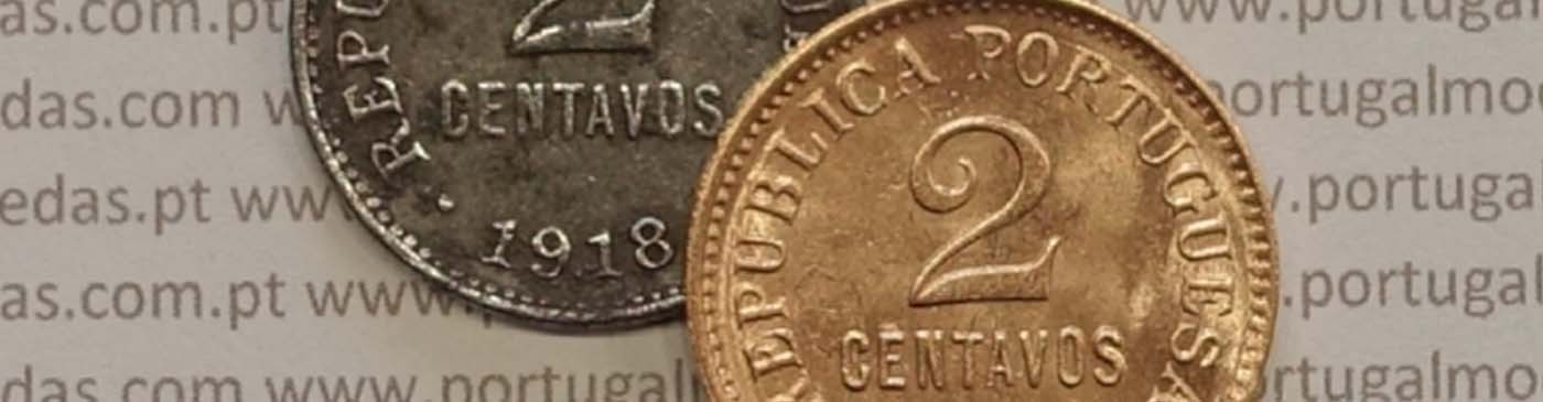 Moedas de 2 Centavos da República Portuguesa