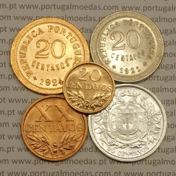 Moedas de 20 Centavos $20