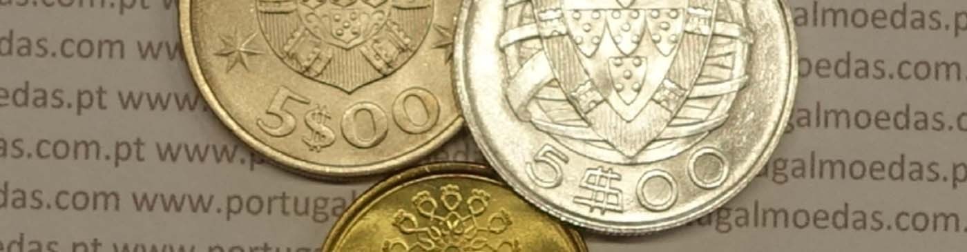 Moedas de 5 Escudos da República Portuguesa