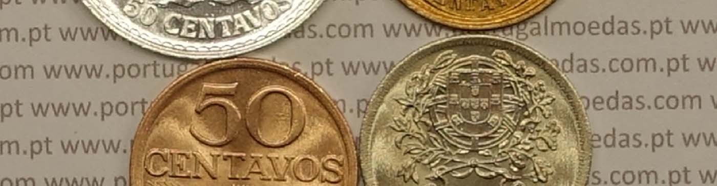 Moedas de 50 Centavos da República Portuguesa