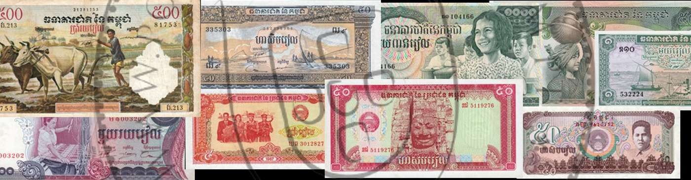 Cambodia Banknotes – Riel Issues, Historical Series and Southeast Asian Currency