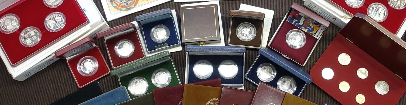 Moedas Especiais INCM PROOF, BNC, FDC – Emissões em Escudos