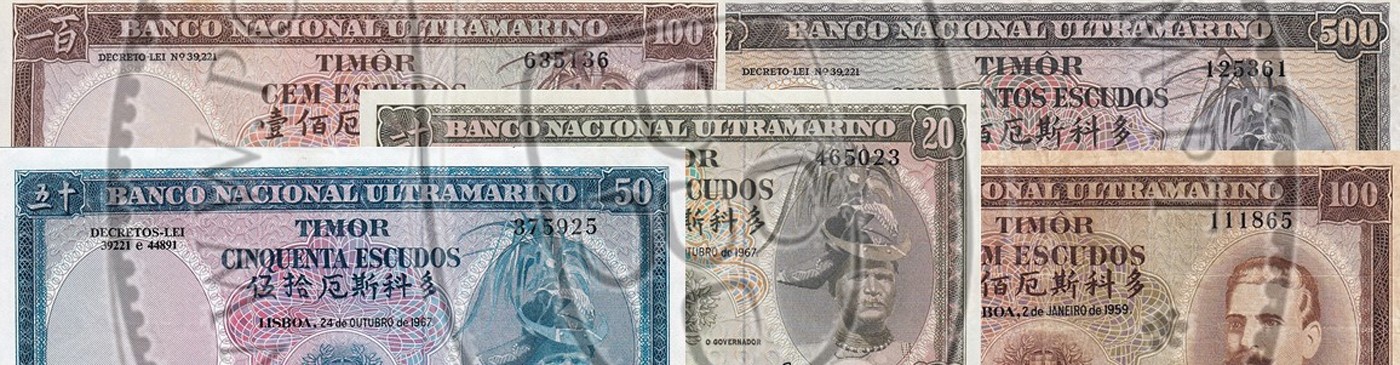 Notas da Ex‑Colónia de Timor – Papel‑Moeda Ultramarino, BNU e Séries Raras