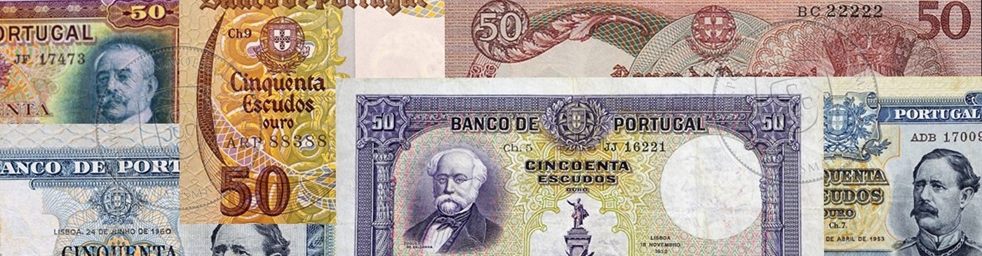 Notas de Portugal 50$00 – Nota de 50 Escudos do Banco de Portugal
